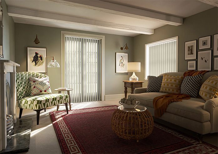 Palermo (Blackout), Dusted Brown - Vertical Blind - Image 7